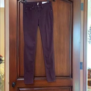 Rag & Bone Legging Jean in Wine